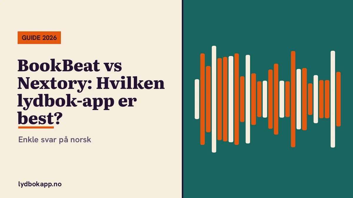 BookBeat vs Nextory: Hvilken lydbok-app er best?