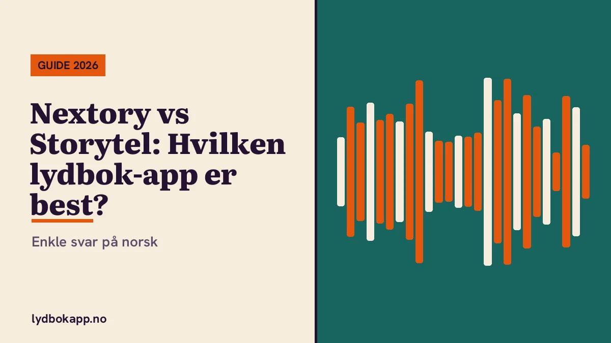 Nextory vs Storytel: Hvilken lydbok-app er best?